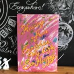 A様作品:新しい門出に言葉と抽象アート